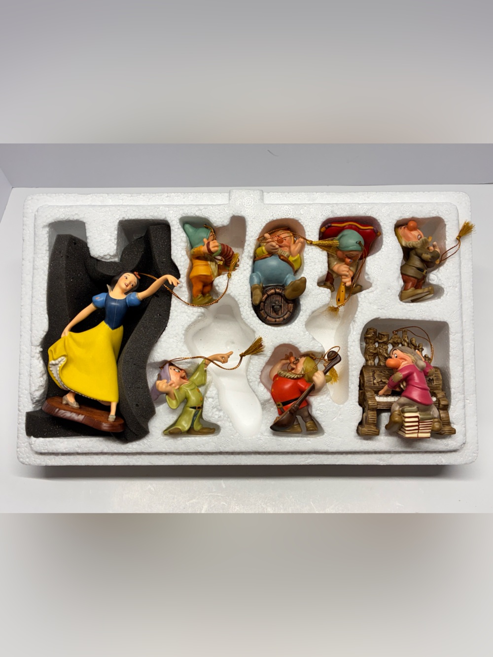 *READ* WDCC Snow White, And The Seven Dwarfs Ornament Set W/BOX #1925/5000